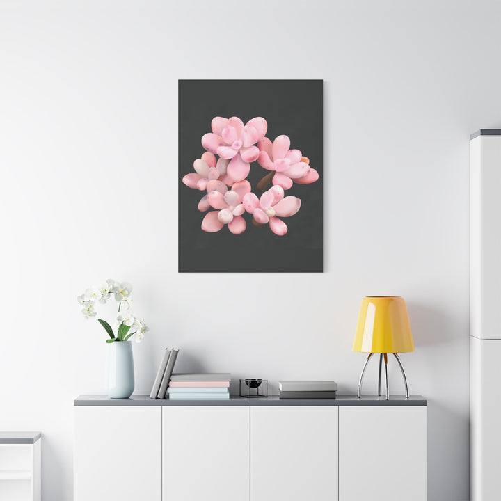 Pink Moonstone Canvas Print – Botanical Wall Art