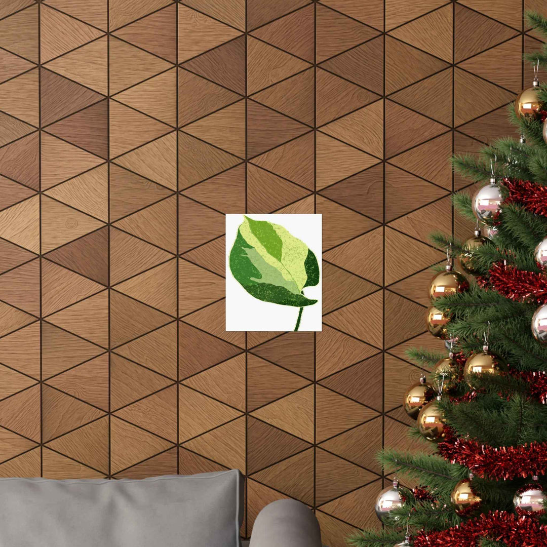 Pothos Wall Art – Botanical Poster on Museum Grade Paper | Indoor Plant Print Unframed - The Potted Pixel