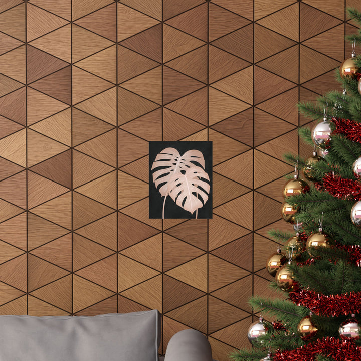 Pink Monstera Botanical Print – Unframed Wall Art