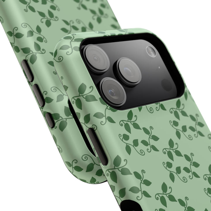Pothos Pattern Phone Case – Dual Layer Protective Cover