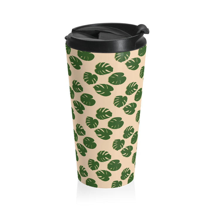 Monstera Pattern Tumbler 20 Oz Travel Mug Vacuum Insulated Stainless Steel Cup For Hot Or Cold