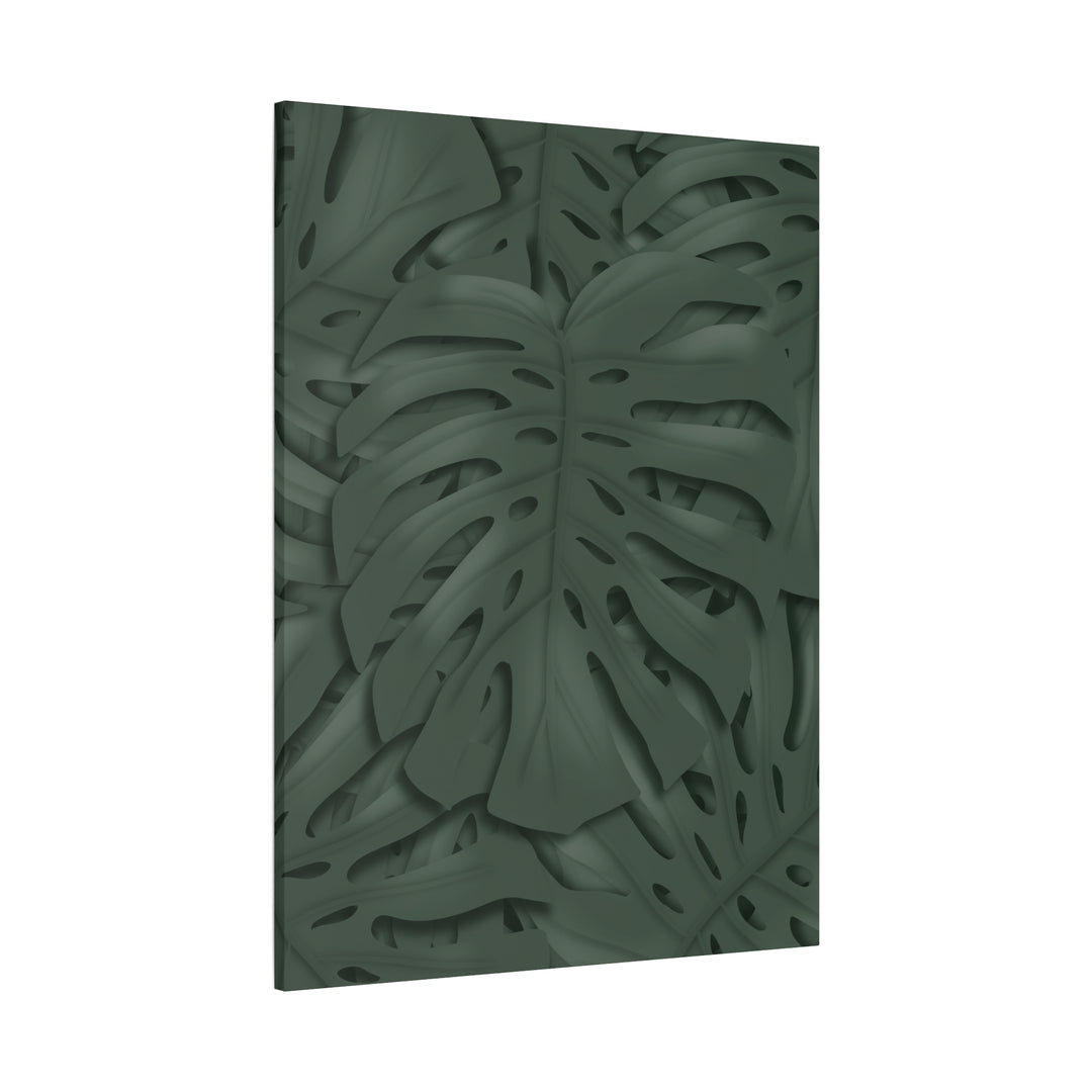 Monstera Canvas Art Tropical Leaf Wall Decor Durable Matte Finish Cotton Canvas Print 24x36
