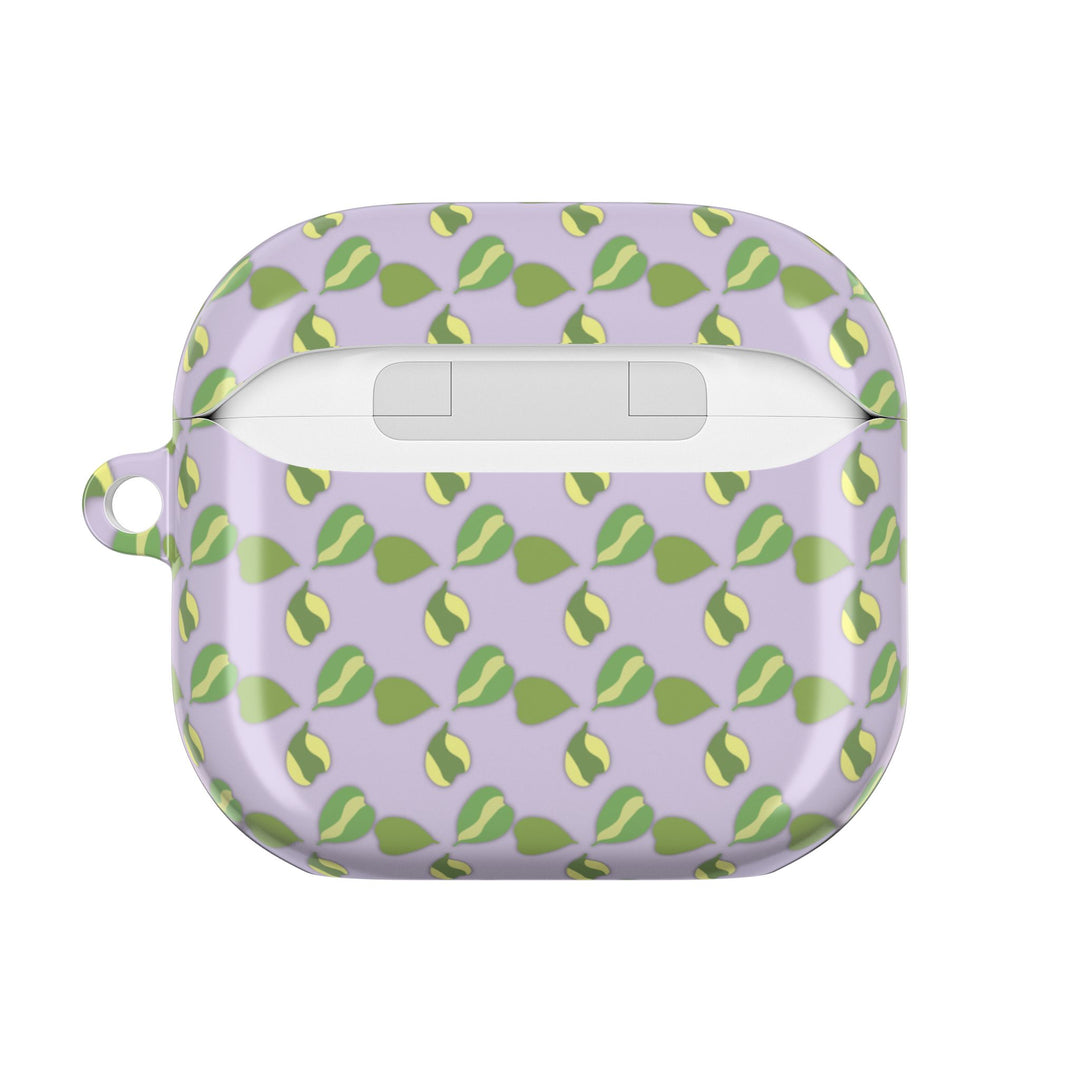 Hoya Kerrii Pattern AirPod Case Plant Inspired Protective Polycarbonate Shell For Wireless Charging