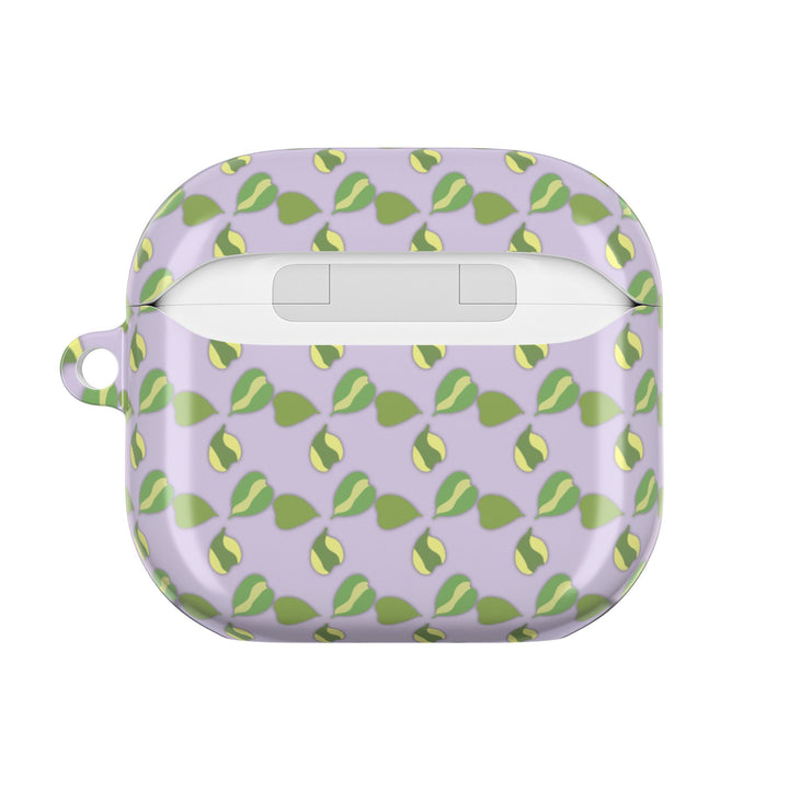 Hoya Kerrii Pattern AirPod Case Plant Inspired Protective Polycarbonate Shell For Wireless Charging
