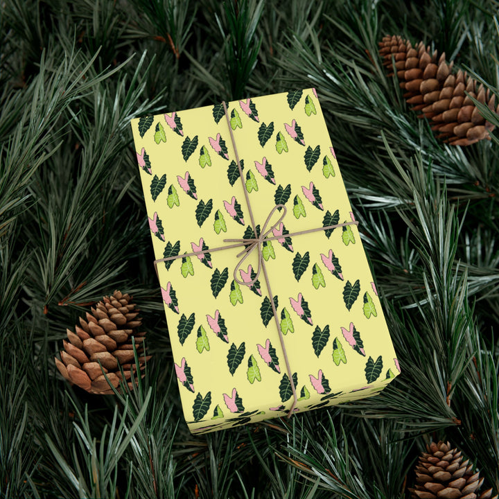 Alocasia Pattern Wrapping Paper – Botanical Gift Wrap Roll