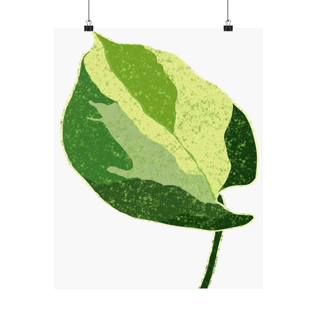 Pothos Wall Art – Botanical Poster on Museum Grade Paper | Indoor Plant Print Unframed - The Potted Pixel