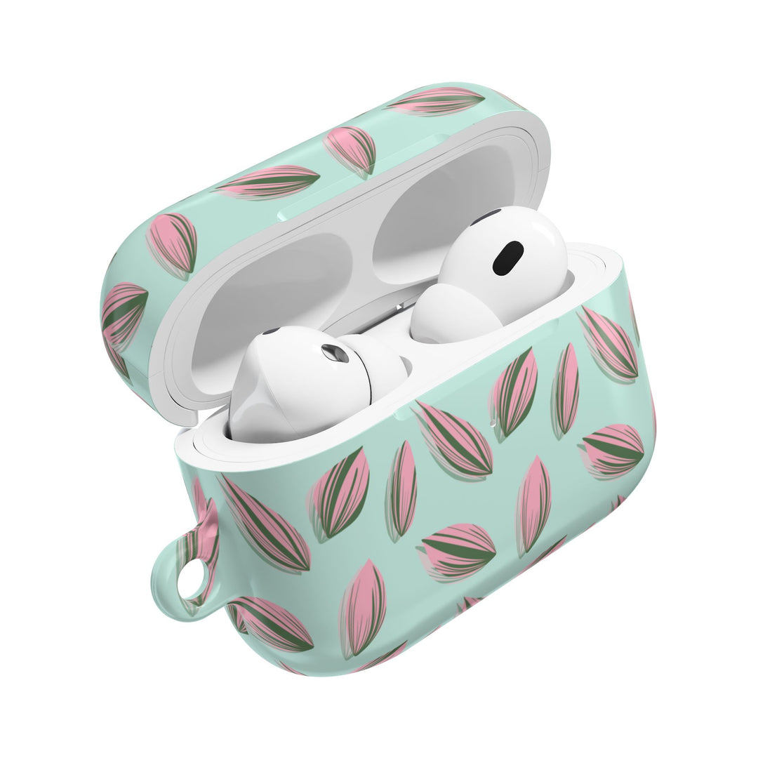 Tradescantia Nanouk Pattern AirPod Case Plant Inspired Protective Cover for AirPods
