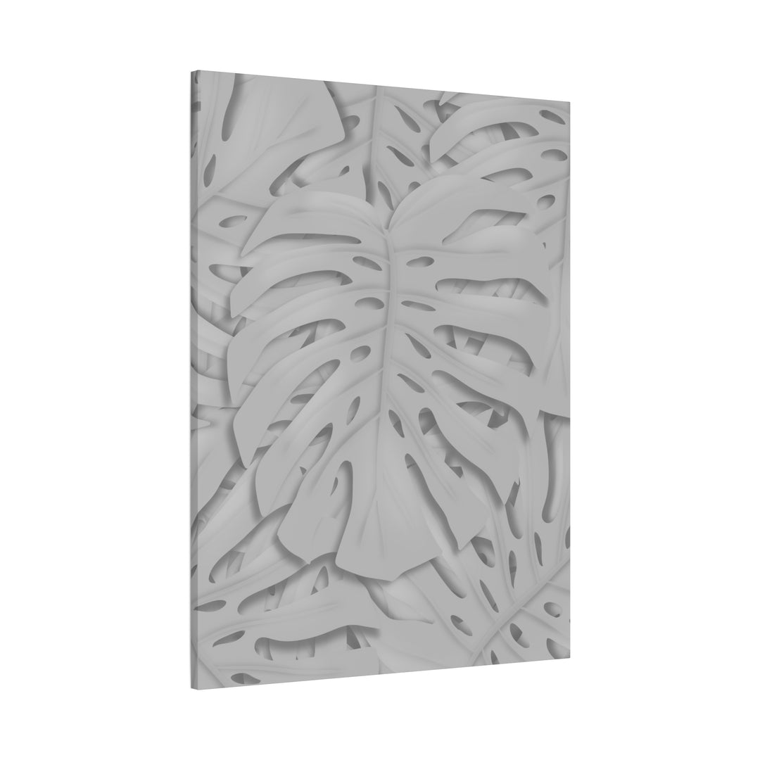 Monstera Canvas Art 24x36 Matte Texture Indoor Botanical Wall Print Modern Home Decor