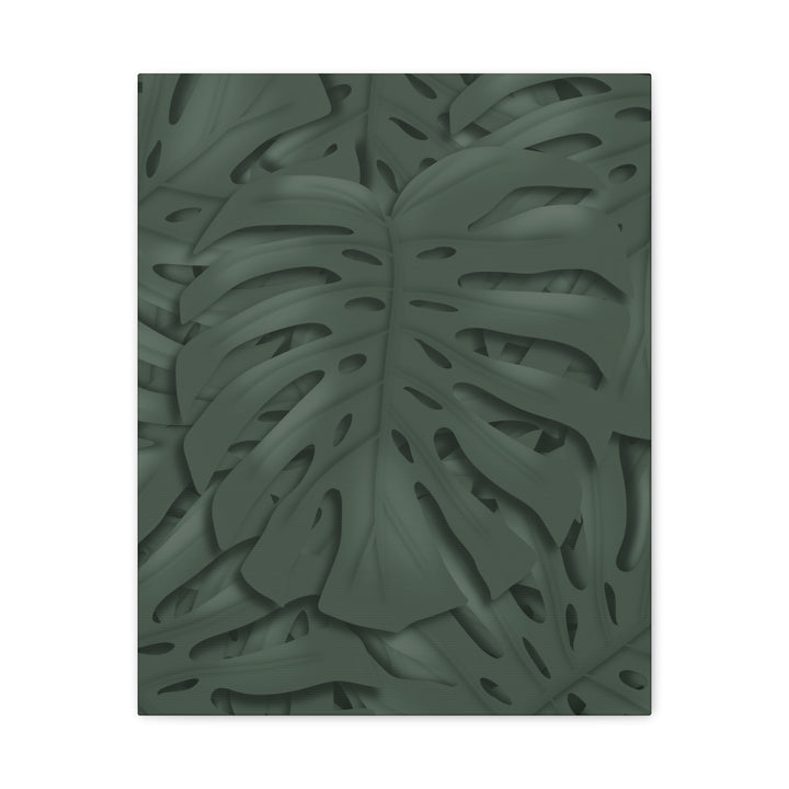 Monstera Canvas Art Tropical Leaf Wall Decor Durable Matte Finish Cotton Canvas Print 24x36