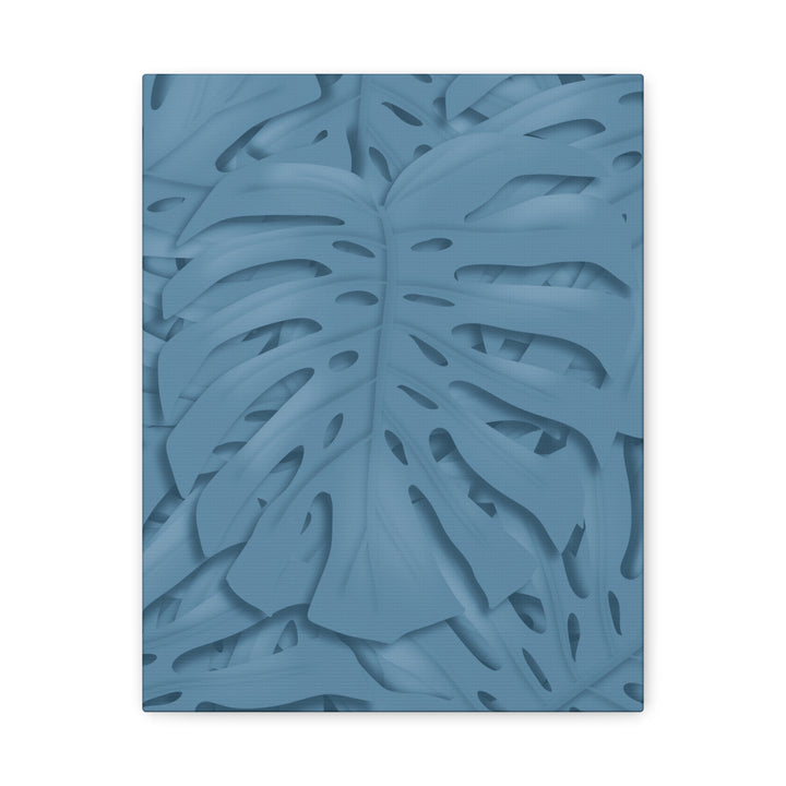 Monstera Canvas Art Blue Monstera Print With Durable Matte Finish For Modern Indoor Wall Decor