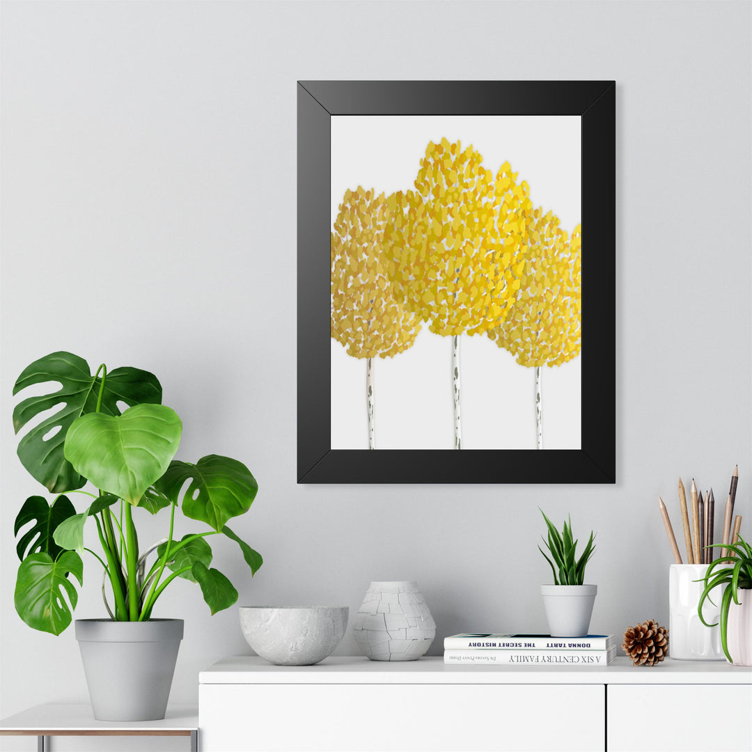 Fall Aspen Framed Print – Wall Art