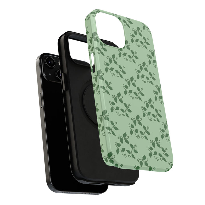 Pothos Pattern Phone Case – Dual Layer Protective Cover