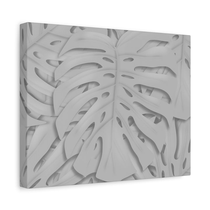 Monstera Canvas Art 24x36 Matte Texture Indoor Botanical Wall Print Modern Home Decor
