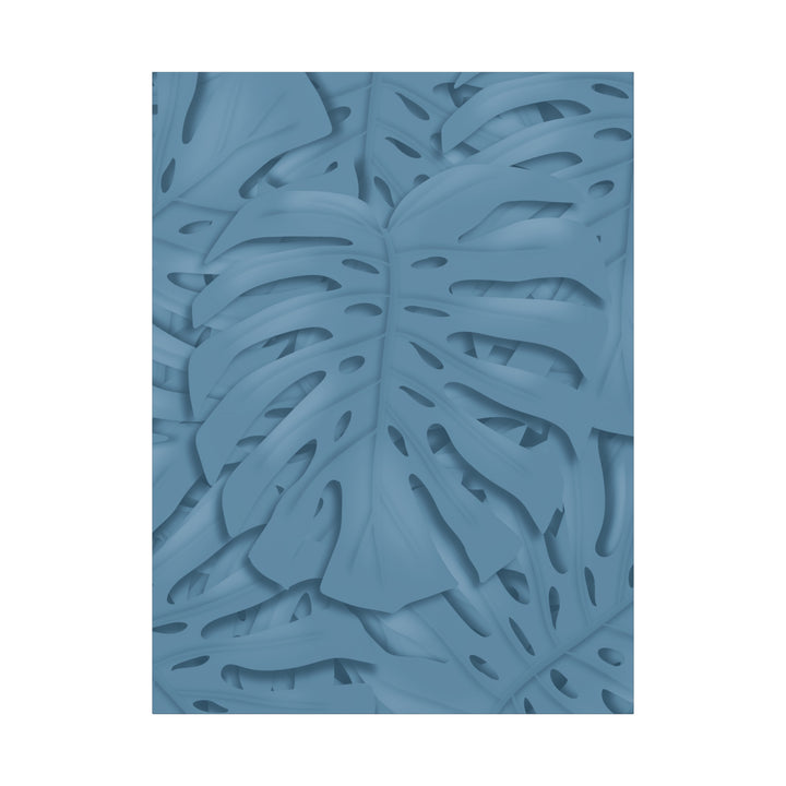 Monstera Canvas Art Blue Monstera Print With Durable Matte Finish For Modern Indoor Wall Decor