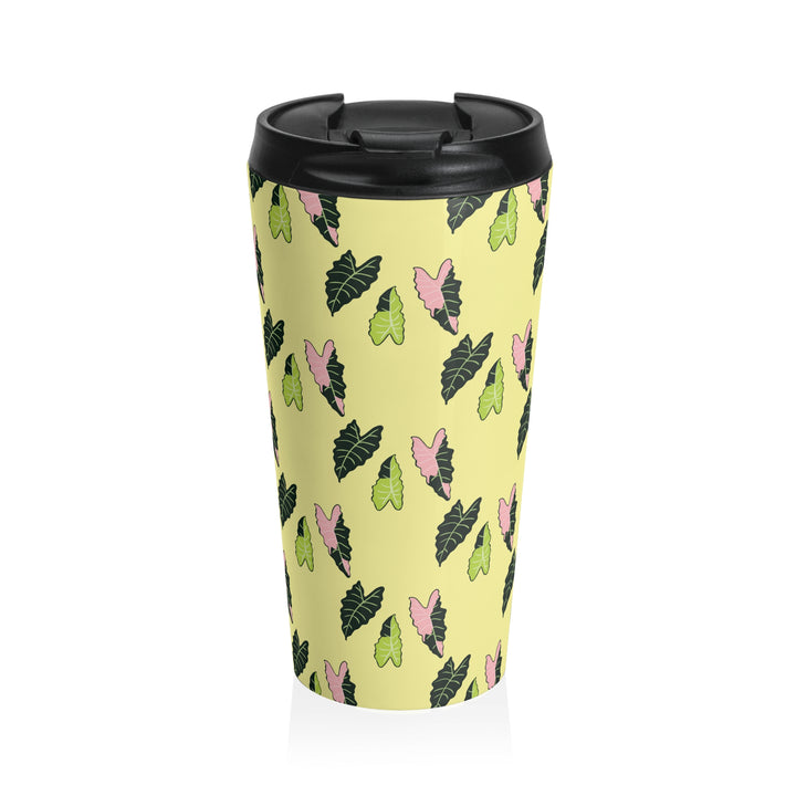 Alocasia Pattern 20 Oz Vacuum Insulated Travel Tumbler Keeps Drinks Hot Or Cold