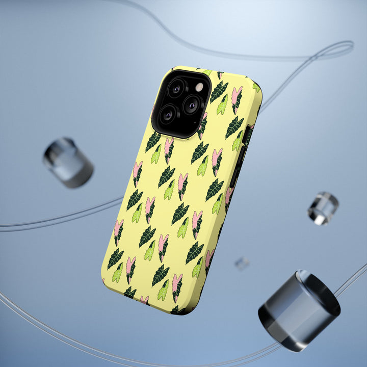 Alocasia Pattern Phone Case – Dual Layer Protective Cover