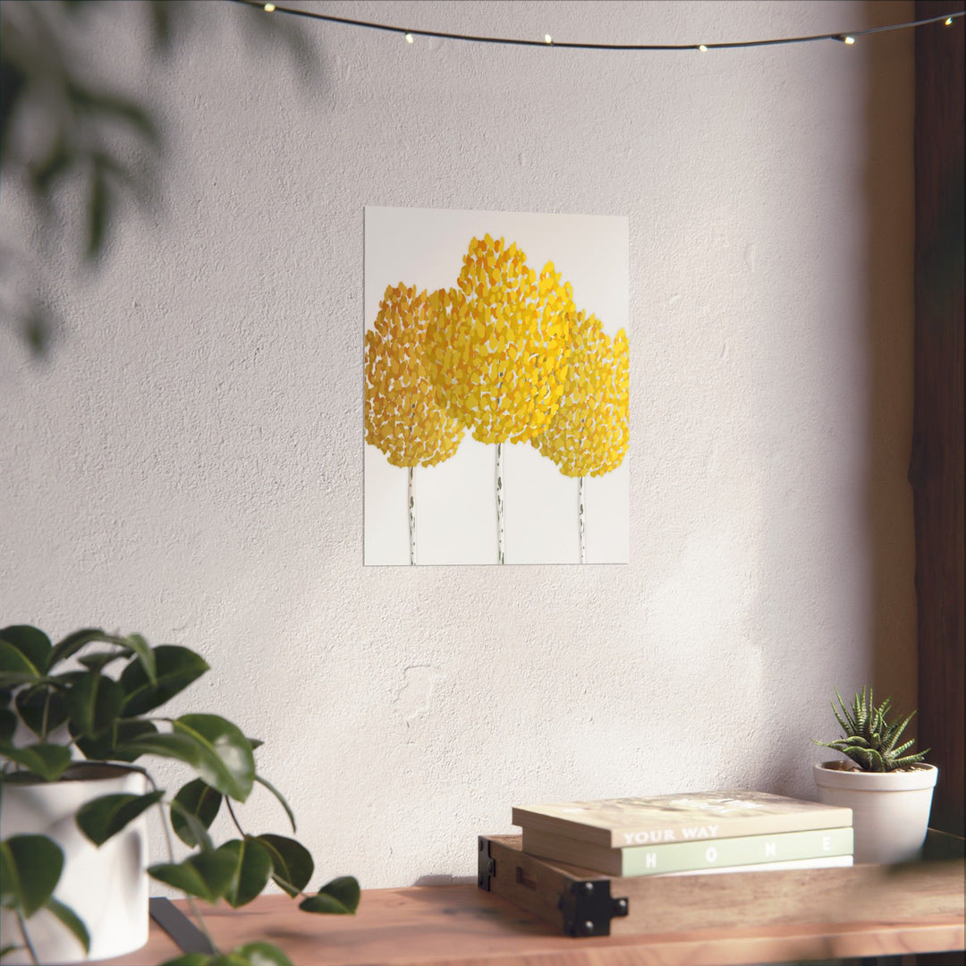 Fall Aspen Print – Unframed Wall Art