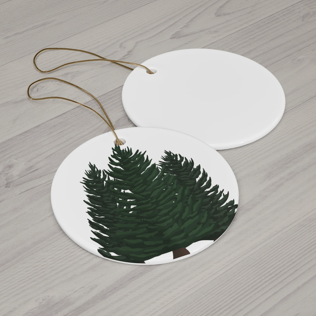 Douglas Fir Ceramic Ornament