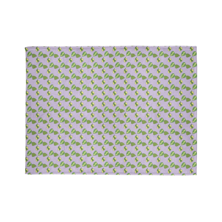 Hoya Kerrii Pattern Cozy Fleece Throw Blanket by Printify