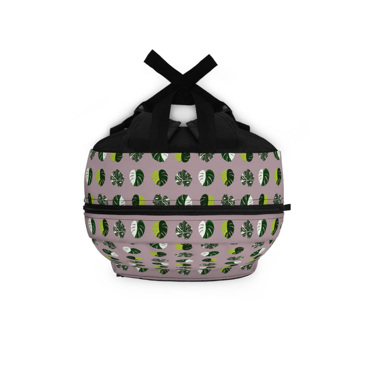 Variegated Monstera Pattern Backpack