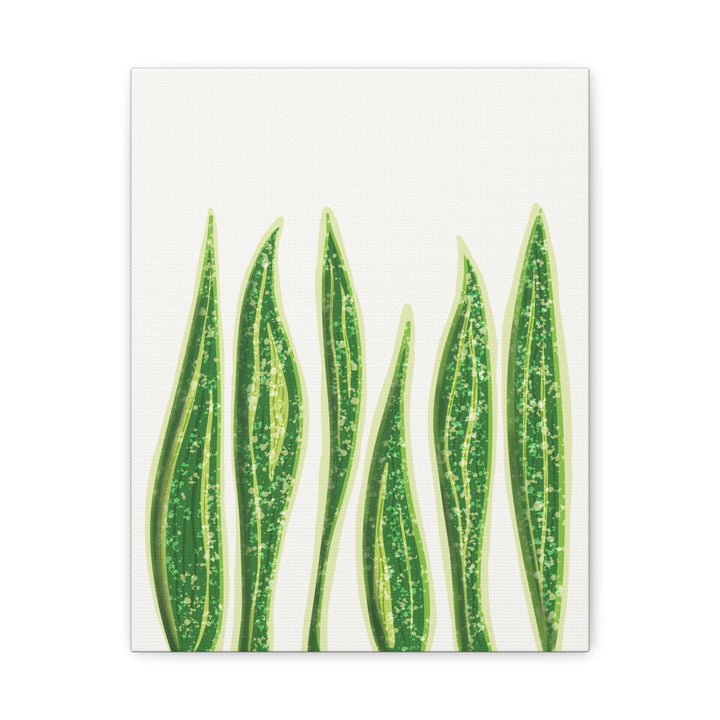 Snake Plant Canvas Print Matte 1.25 Inch Stretch Canvas Wall Art For Living Room Decor