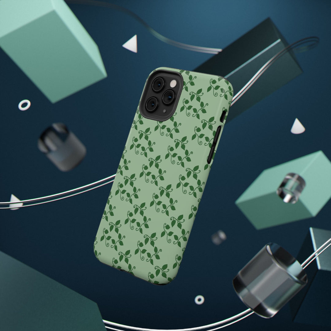 Pothos Pattern Phone Case – Dual Layer Protective Cover