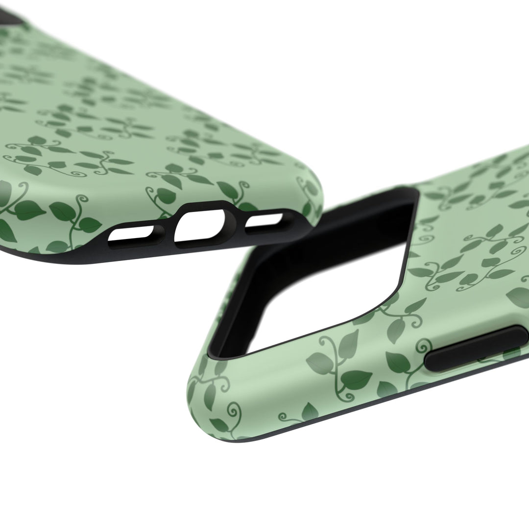 Pothos Pattern Phone Case – Dual Layer Protective Cover