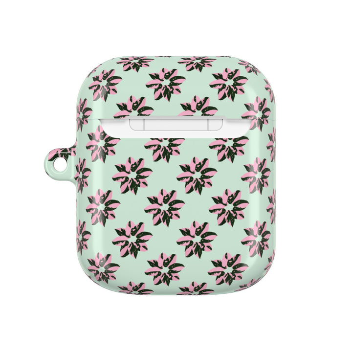 Pink Princess Philodendron Pattern AirPod Case by Printify