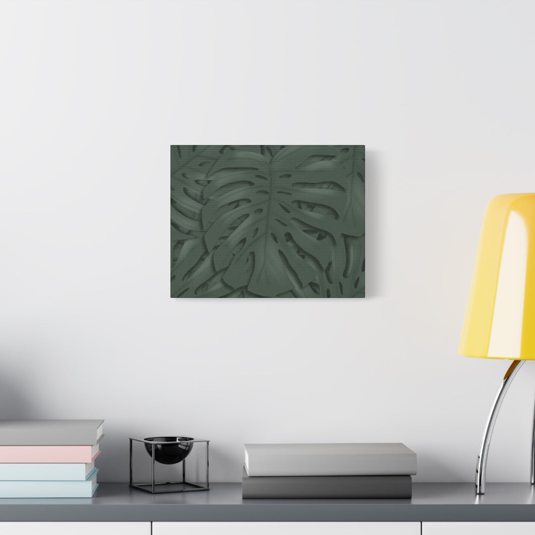 Monstera Canvas Art Tropical Leaf Wall Decor Durable Matte Finish Cotton Canvas Print 24x36