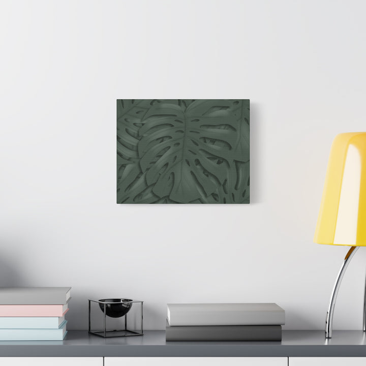 Monstera Canvas Art Tropical Leaf Wall Decor Durable Matte Finish Cotton Canvas Print 24x36
