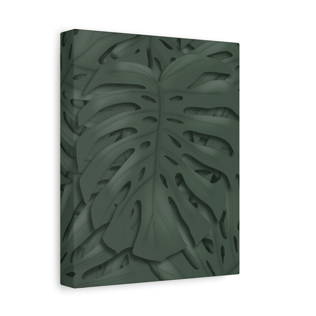 Monstera Canvas Art Tropical Leaf Wall Decor Durable Matte Finish Cotton Canvas Print 24x36