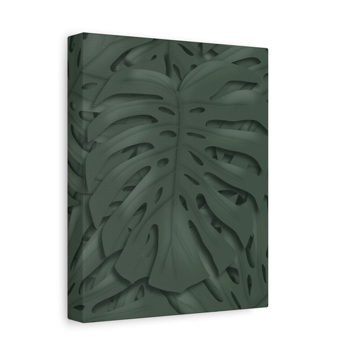 Monstera Canvas Art Tropical Leaf Wall Decor Durable Matte Finish Cotton Canvas Print 24x36