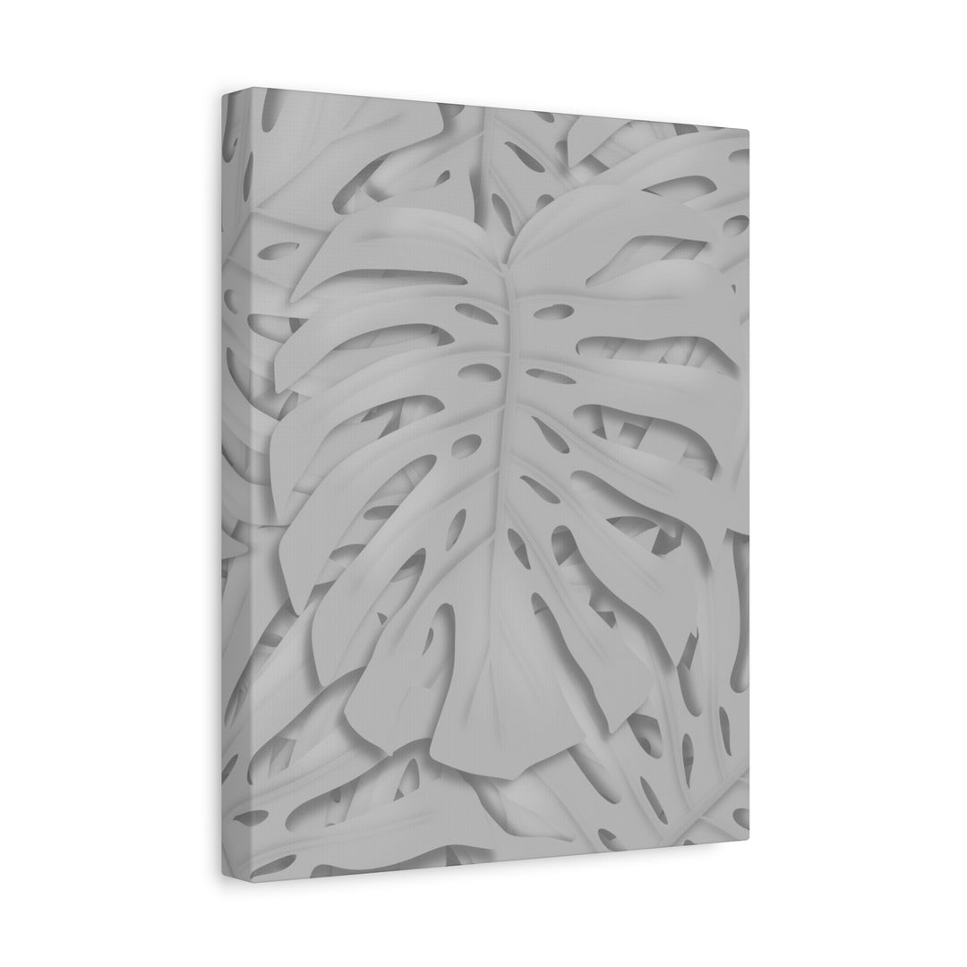 Monstera Canvas Art 24x36 Matte Texture Indoor Botanical Wall Print Modern Home Decor
