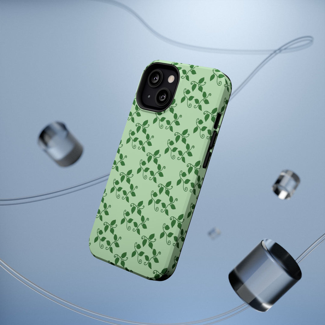 Pothos Pattern Phone Case – Dual Layer Protective Cover