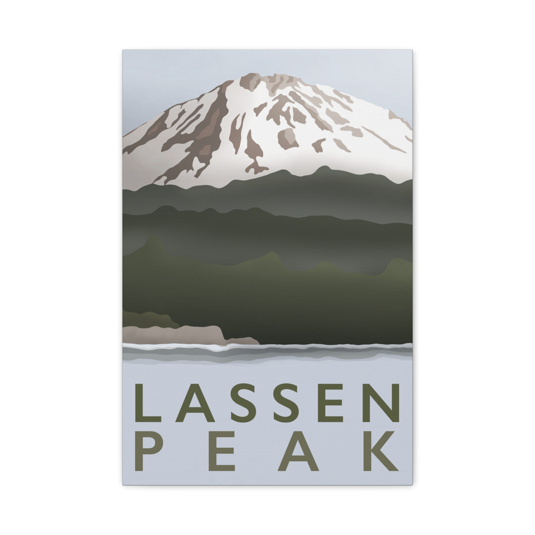 Lassen Peak Canvas Print – Botanical Wall Art by Printify