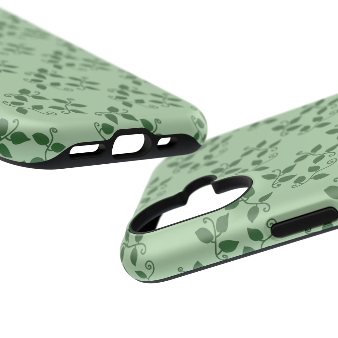 Pothos Pattern Phone Case – Dual Layer Protective Cover