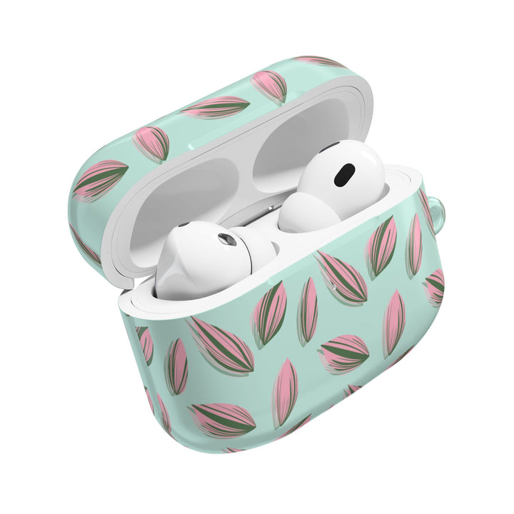Tradescantia Nanouk Pattern AirPod Case Plant Inspired Protective Cover for AirPods