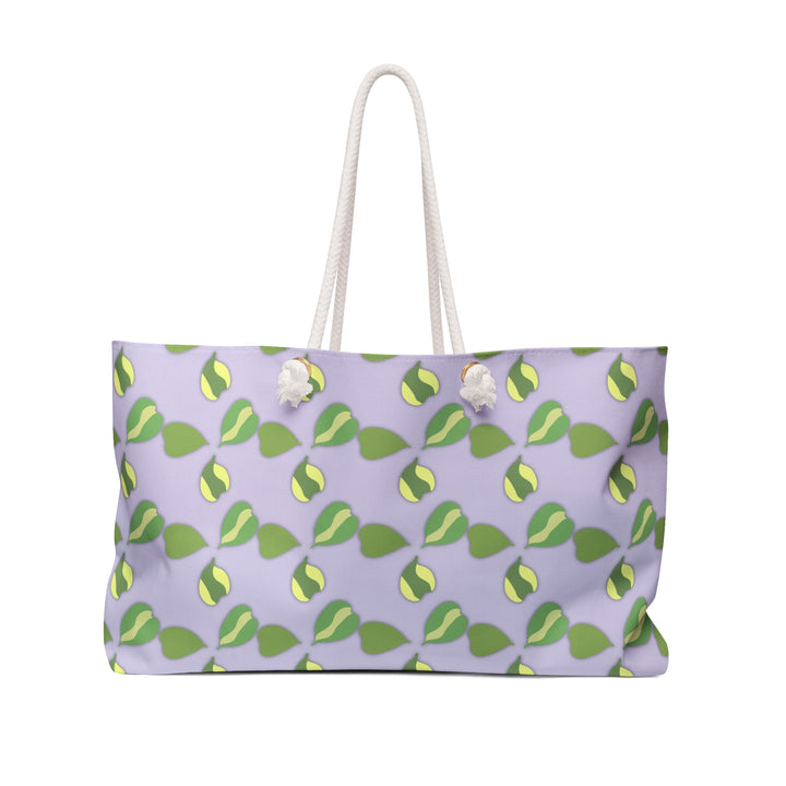 Hoya Kerrii Pattern All Over Print Weekender Tote Bag With Rope Handles By The Potted Pixel