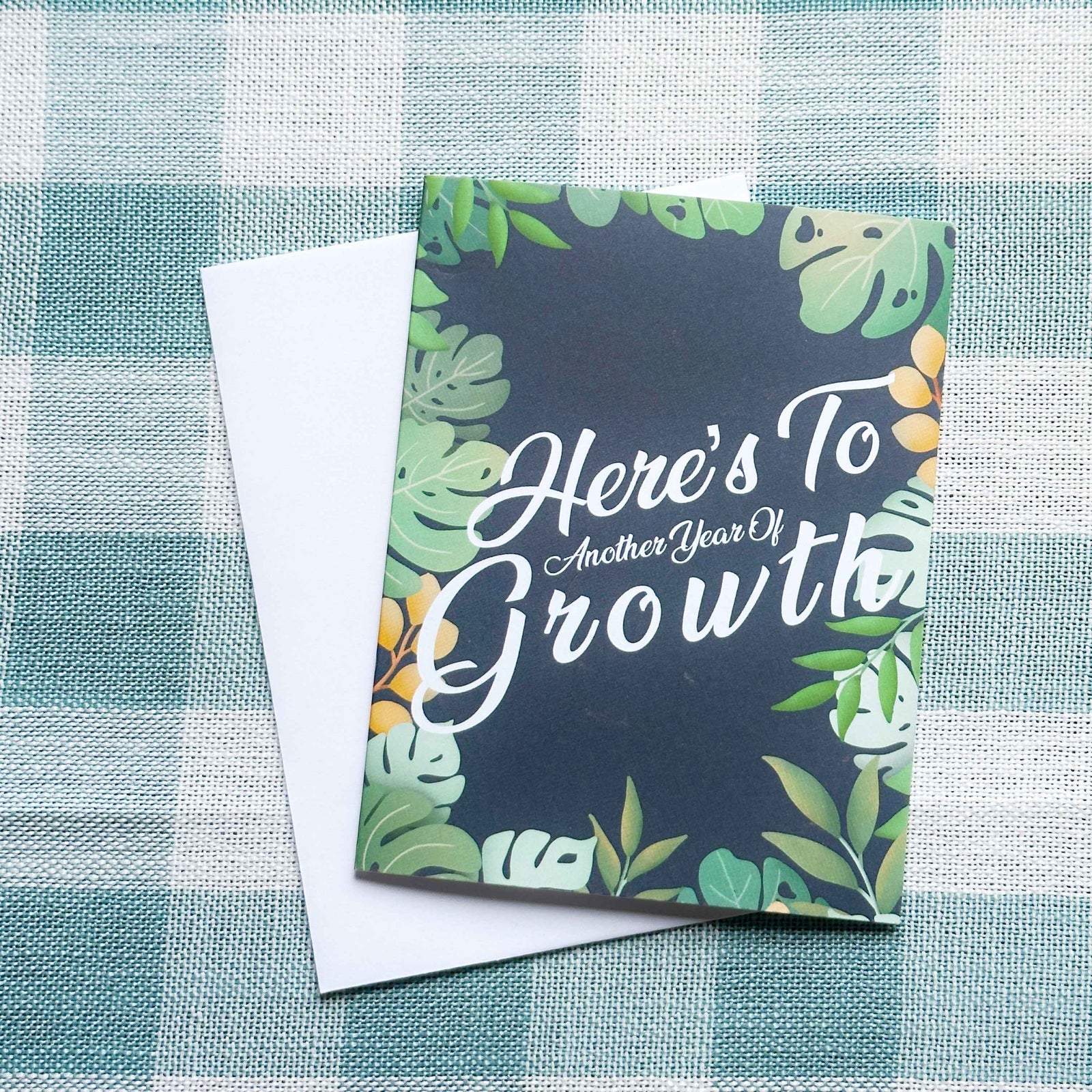 Here's to Another Year of Growth Greeting Card