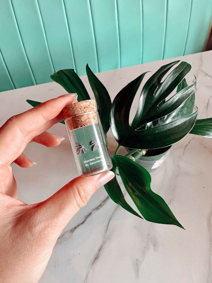 Rhaphidophora Decursiva Metal Stud Earrings