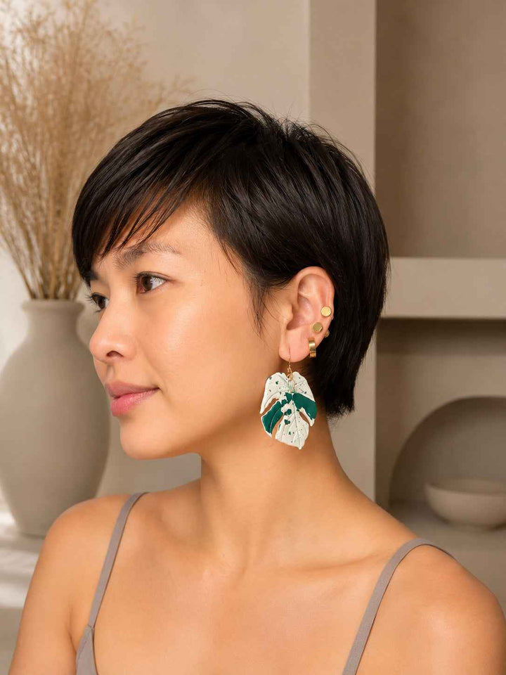 Monstera Bulbasaur Earrings