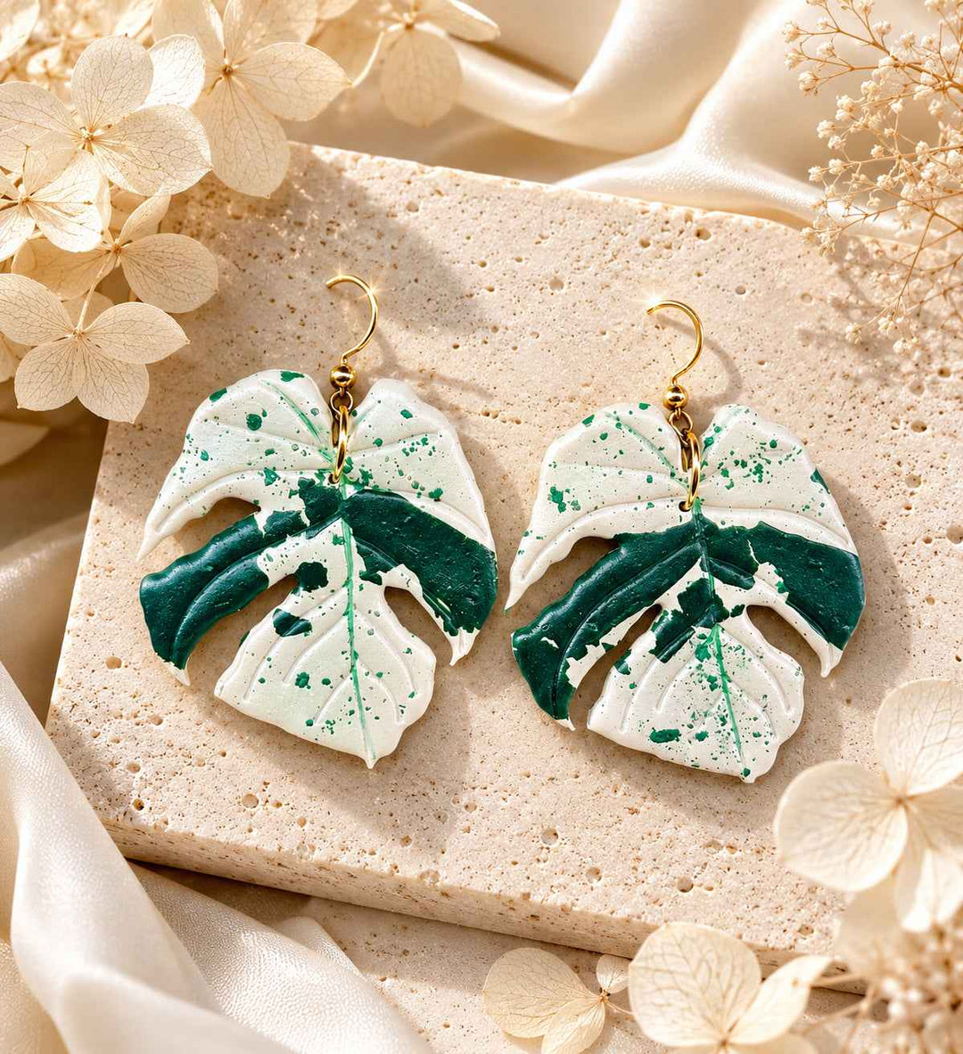 Monstera Bulbasaur Earrings