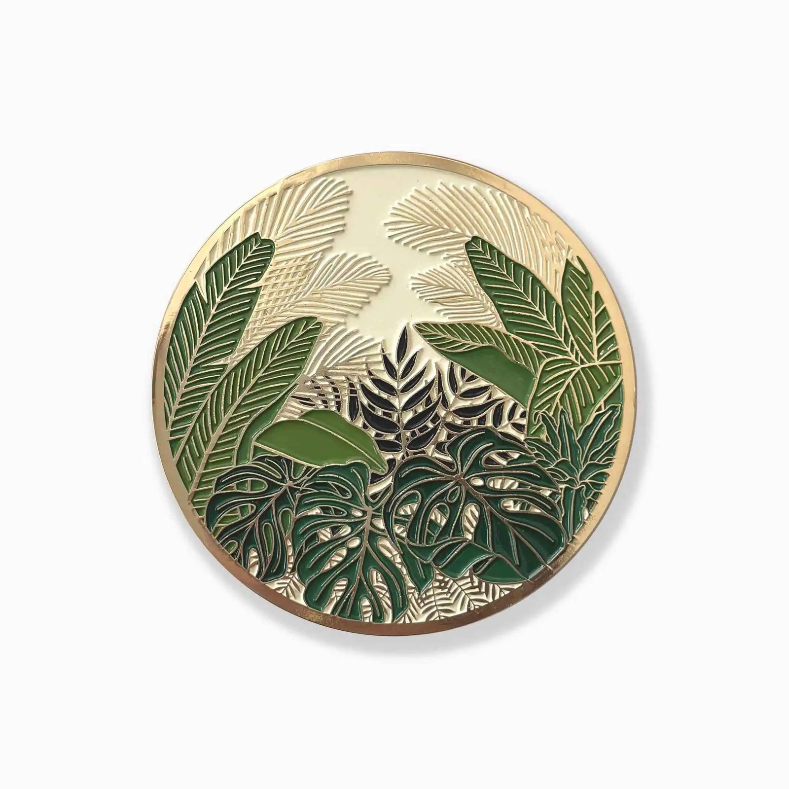 Tropical Conservatory Gold Drink Coasters