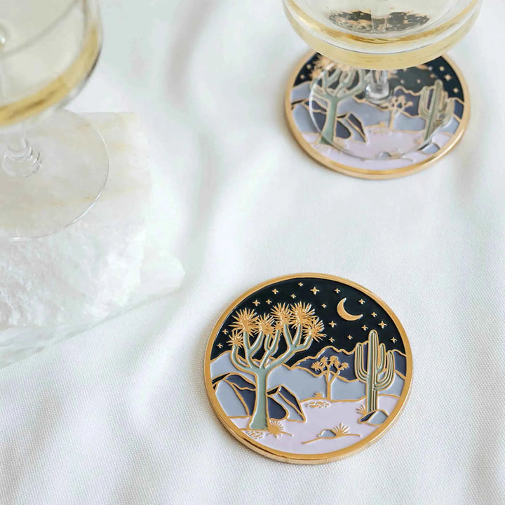 Cool Desert Gold Drink Coasters
