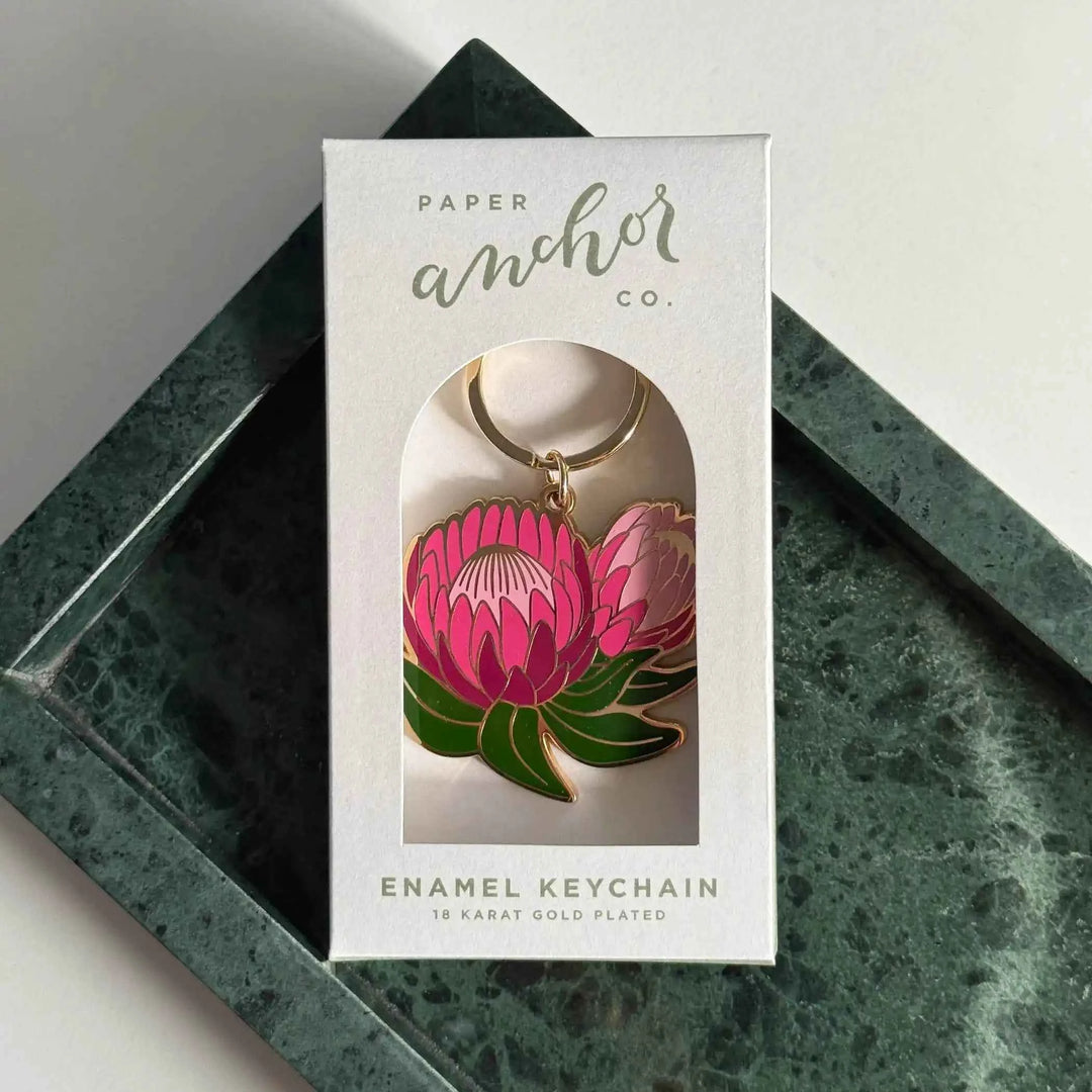 Ofelia Protea Flower Keychain