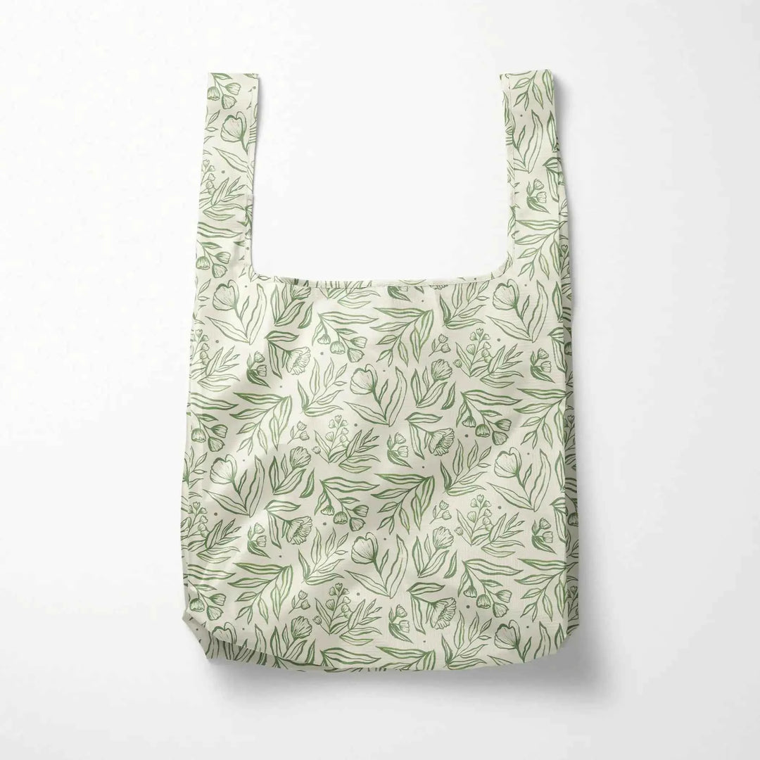 Sage Botanical Reusable Shopping Bags