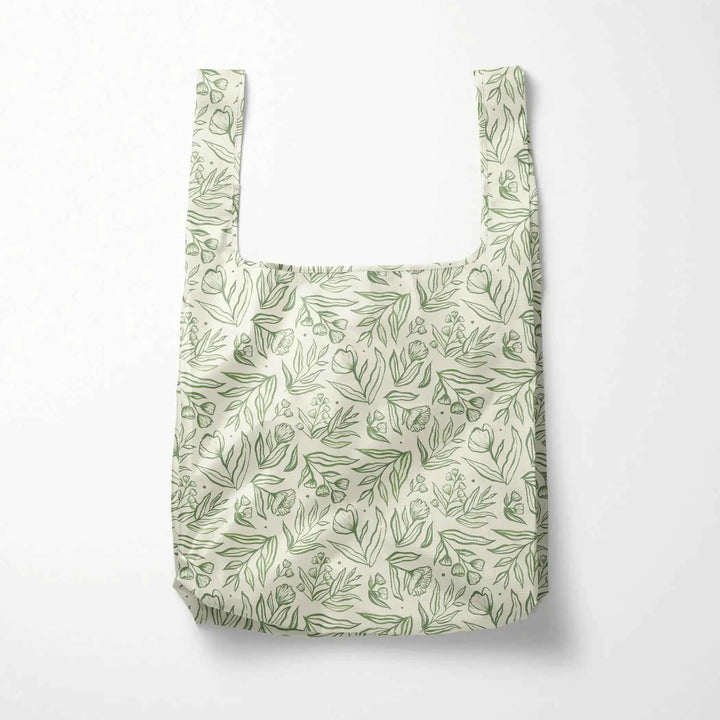 Sage Botanical Reusable Shopping Bags