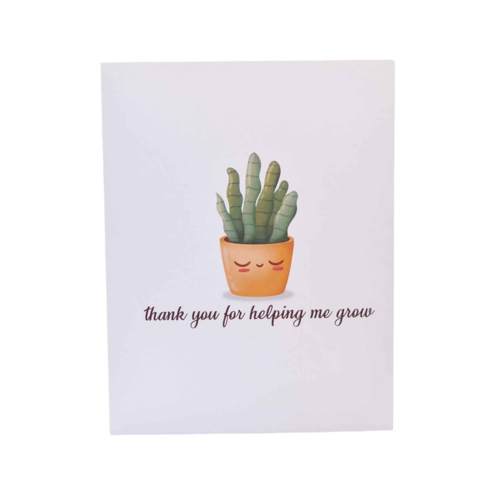 Thank You For Helping Me Grow - Greeting Card