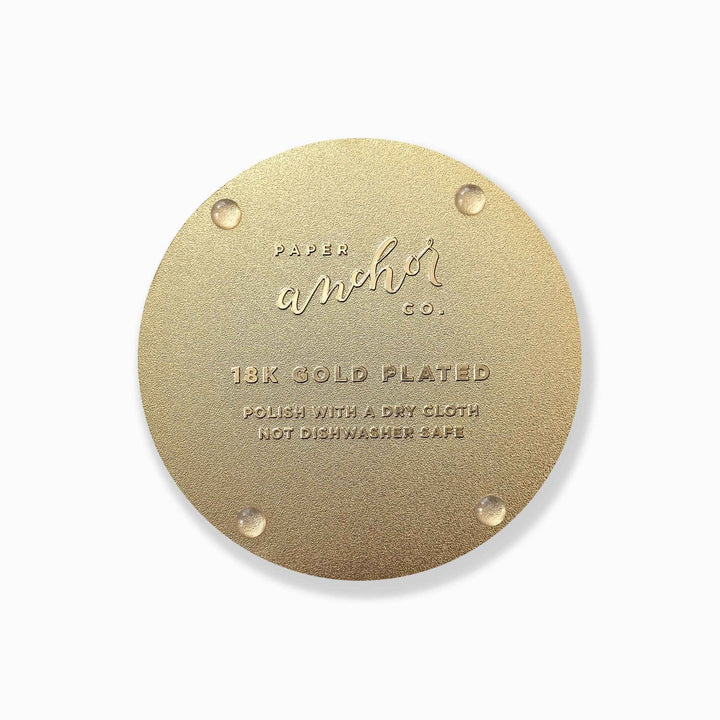 Vibrant Rosa Gold Drink Coasters