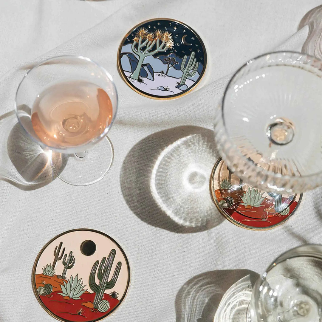 Cool Desert Gold Drink Coasters